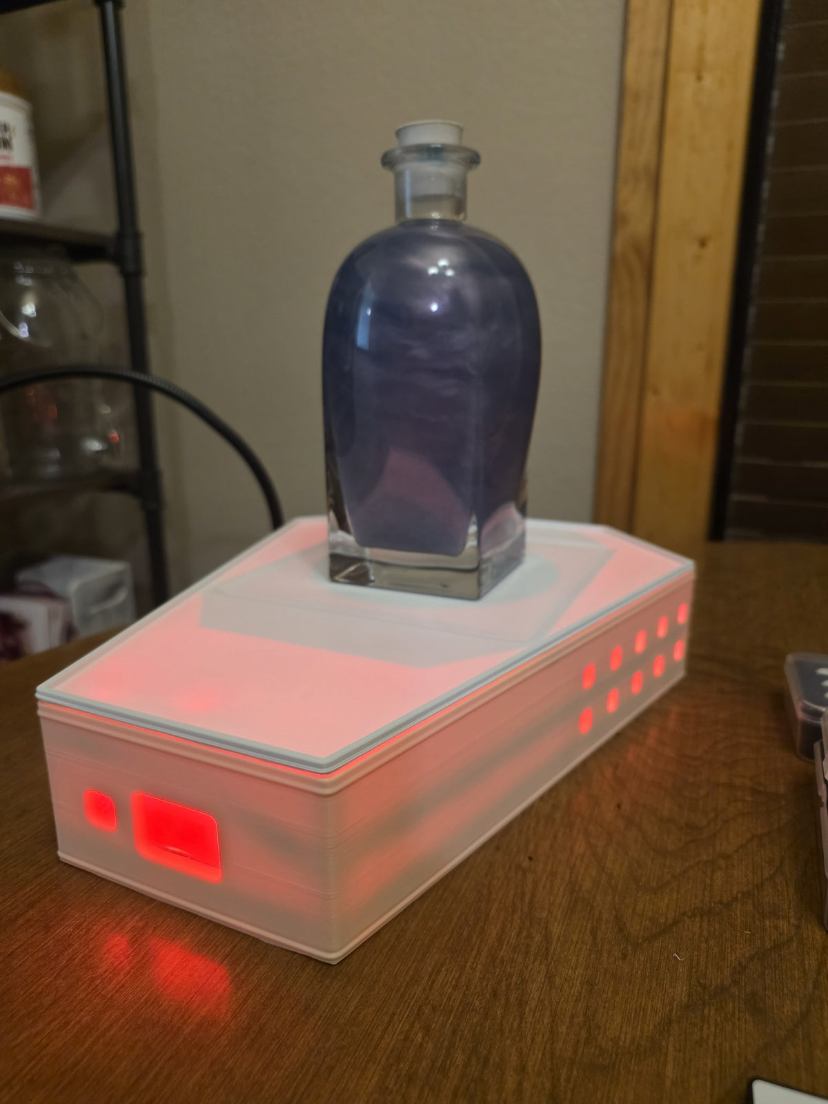 Living Potion Coffin – Glowing RGB Potion Display with Magnetic Stir Plate