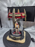 Winged Sorceress LED Display Figurine - One-of-a-Kind Hand-Painted Original in Lighted Acrylic Tube